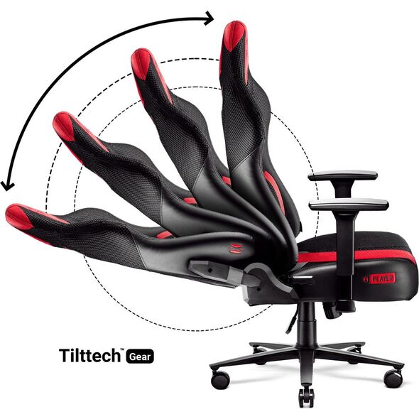 Fotel Diablo Chairs X-Player 2.0 Normal Size Antracytowo-Karmazynowy