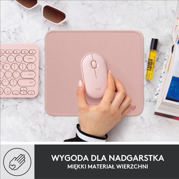 Podkładka Logitech Studio Series - DARKER ROSE (956-000050)