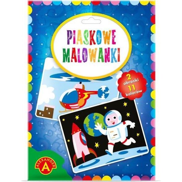 Alexander Piaskowe malowanki - Astronauta i Helikopter