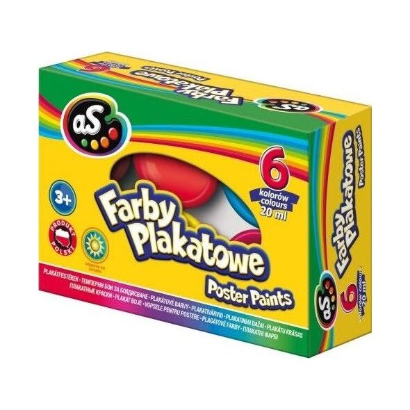 Astra Farby plakatowe 6 kolorów 20ml AS