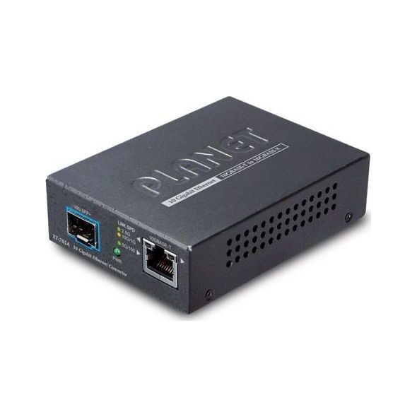 Konwerter światłowodowy Planet LANET 10G/5G/2,5G/1G/100M Copper to 10G SFP+ Media Converte