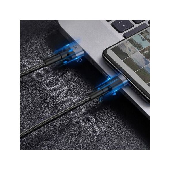 Kabel USB Baseus USB-A - USB-C 1 m Czarny (CATKLF-PG1)