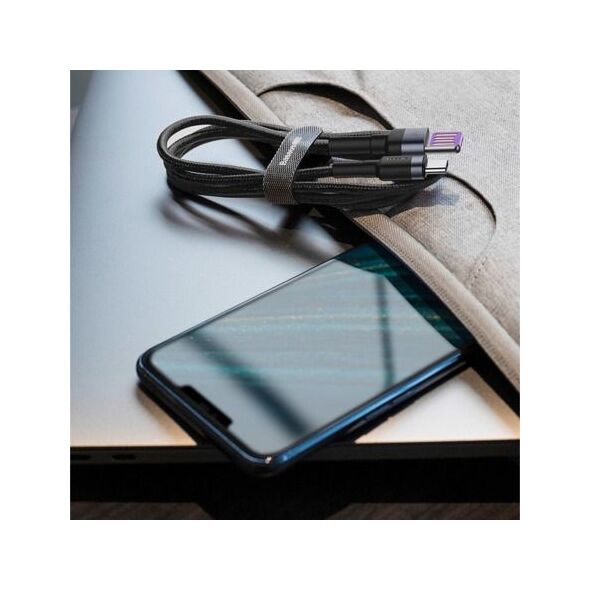 Kabel USB Baseus USB-A - USB-C 1 m Czarny (CATKLF-PG1)