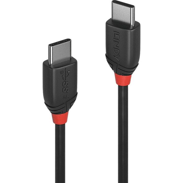 Kabel USB Lindy USB-C - USB-C 0.5 m Czarny (36905)