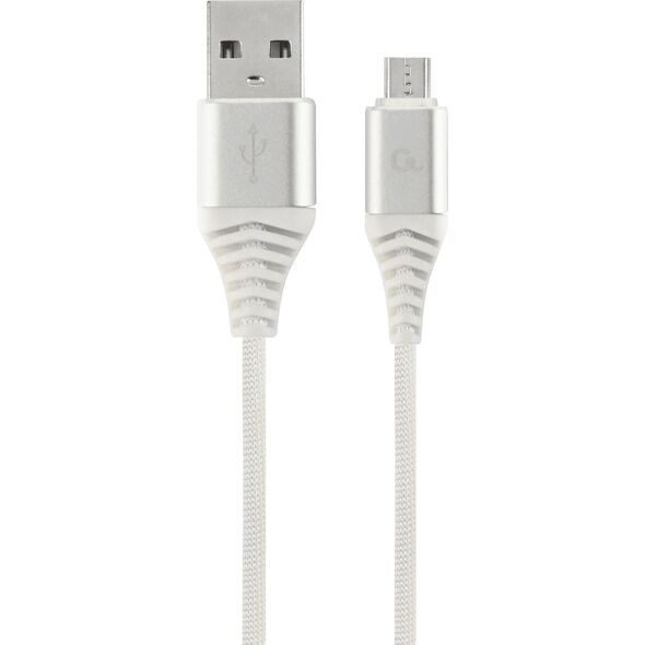 Kabel USB Gembird USB-A - microUSB 2 m Biały (CC-USB2B-AMmBM-2M-BW2)