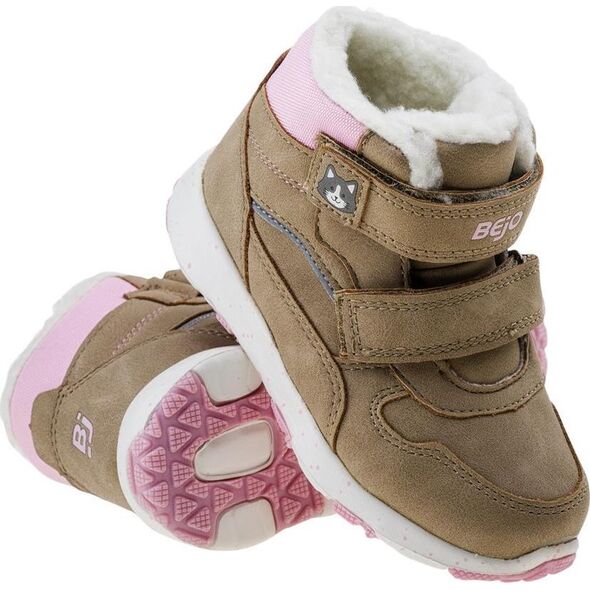 Bejo BUTY WYSOKIE ELADIO KIDS G BEIGE/PINK/REFLECTIVE 25
