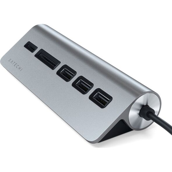 HUB USB Satechi 1x SD 1x microSD  + 3x USB-A 3.0 (ST-TCHCRM)