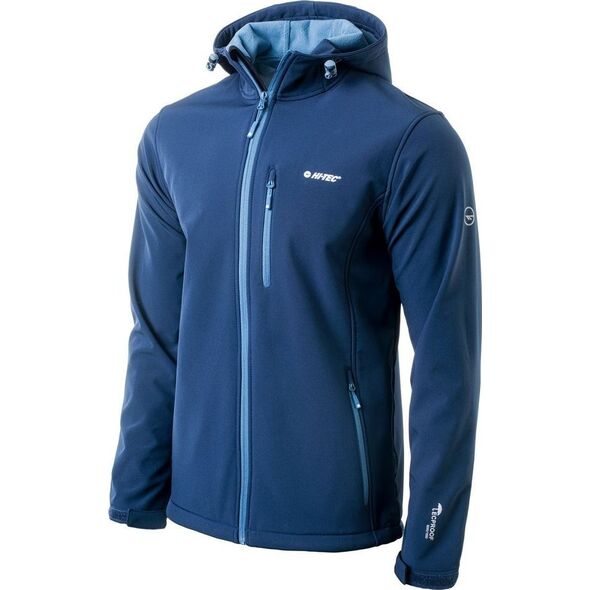 Kurtka męska Hi-Tec SOFTSHELL CAEN DRESS BLUES/COPEL BLUE XXL