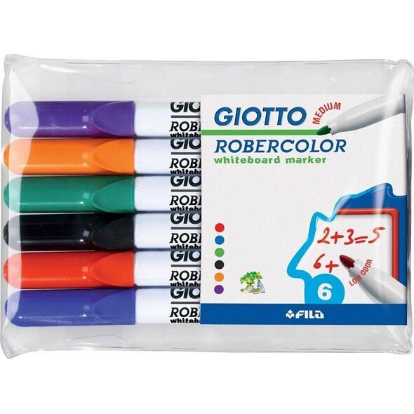 Giotto Marker suchościeralny 6 kolorów GIOTTO