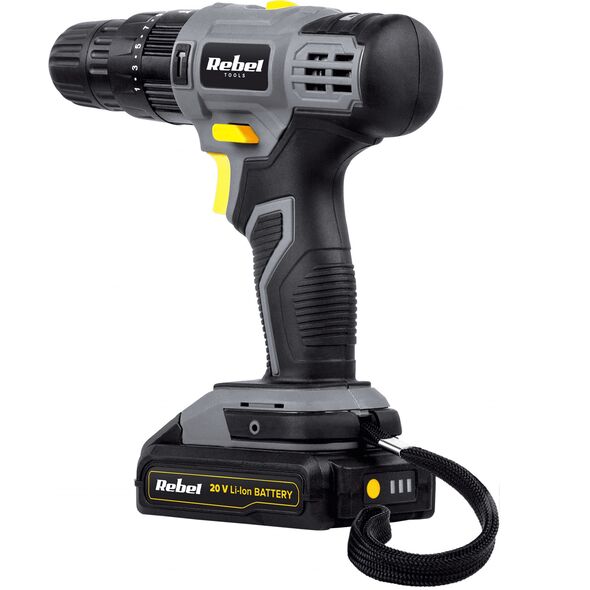 Wiertarko-wkrętarka Rebel Tools RB-1002 20 V 1 x akumulator 2 Ah