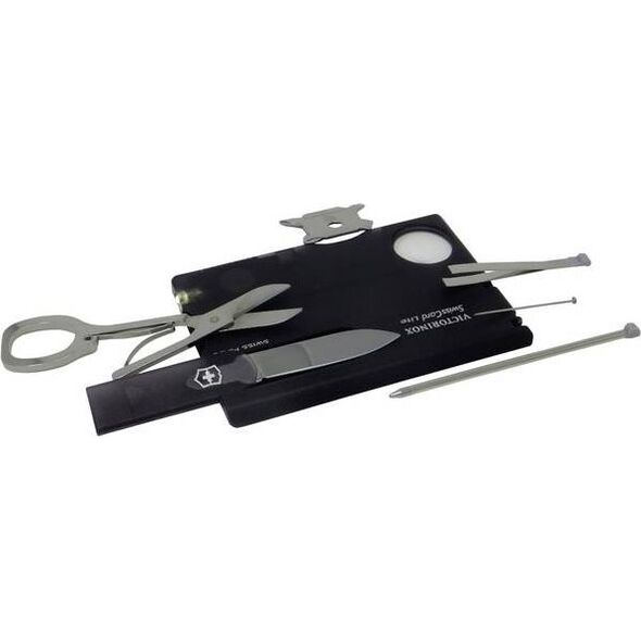 Victorinox Zestaw SWISSCARD LITE black transparent (0.7333.T3)