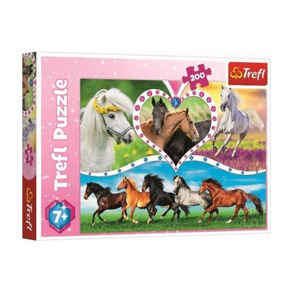 Trefl Puzzle 200el Piękne konie 13248 Trefl