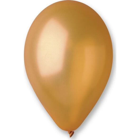 SDM Balon metalizowany złoty nr 39 100szt, średnica 26 cm (10"), obwód 80 cm