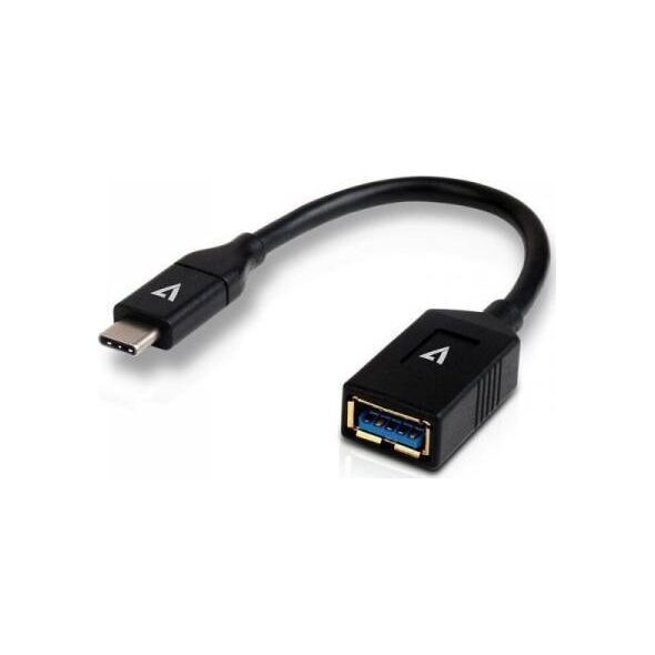 Adapter USB V7 USB-C - USB Czarny  (V7U3C-BLK-1E)