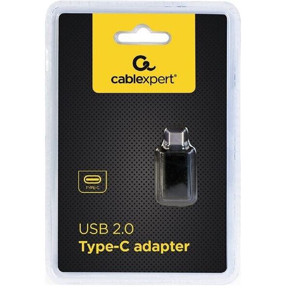 Adapter USB Gembird USB-C - USB Czarny  (CC-USB2-CMAF-A)