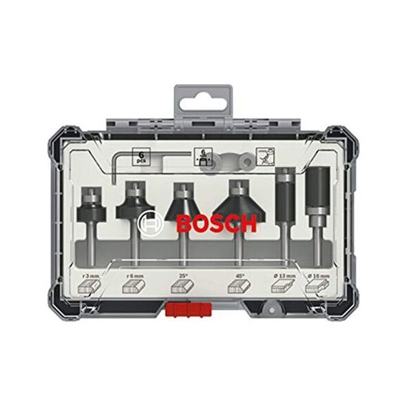 Bosch Zestaw frezów 6szt. 6mm (2607017468)