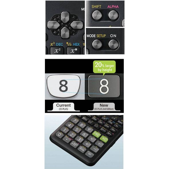 Kalkulator Casio czarny(FX-82ESPLUS-2-SETD)