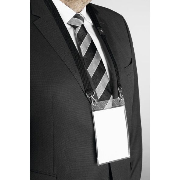 Durable DURABLE Event-Namensschild A6 mit Textilband Duo 10 St schw