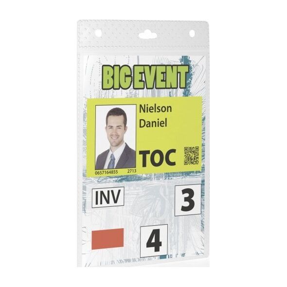 Durable DURABLE Event-Namensschild A6 20 Stück transparent