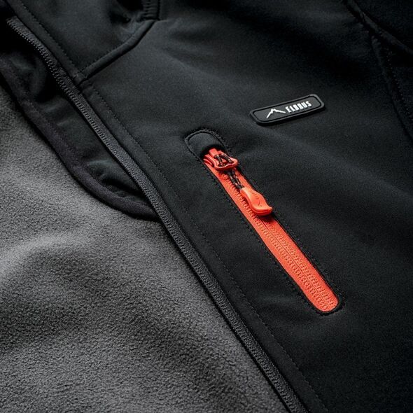 Elbrus SOFTSHELL IVER WO'S BLACK/SPICY ORANGE/ASPHALT S