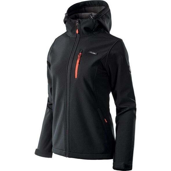 Elbrus SOFTSHELL IVER WO'S BLACK/SPICY ORANGE/ASPHALT M