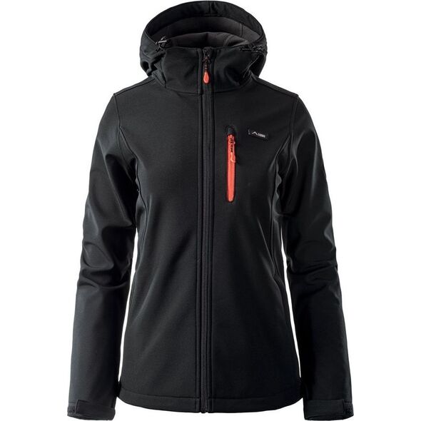 Elbrus SOFTSHELL IVER WO'S BLACK/SPICY ORANGE/ASPHALT M