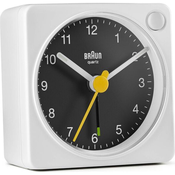 Braun BC 02 XBW budzik kwarcowy biały (67023)