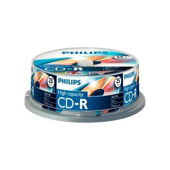 Philips CD-R 800 MB 40x 25 sztuk (CR8D8NB25/00)