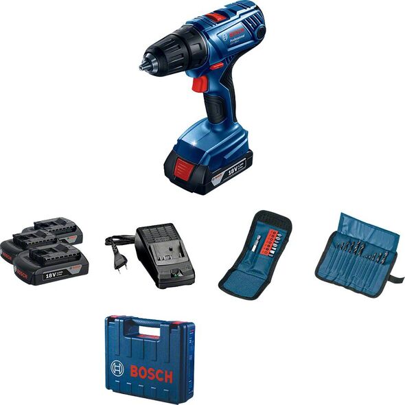 Wiertarko-wkrętarka Bosch 18 V 2 x akumulator 2 Ah (06019F810A)