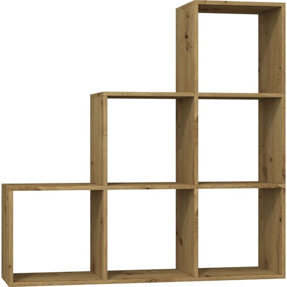 Topeshop REGAŁ KOMOROWY SCHODKOWY POZIOMOWY STEP RS-30 DĄB ARTISAN