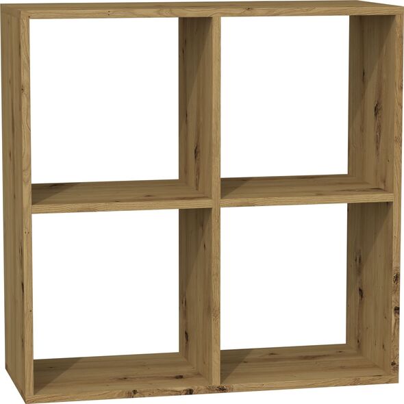 Topeshop REGAŁ KOMOROWY SZAFKA MALAX 2X2 DĄB ARTISAN
