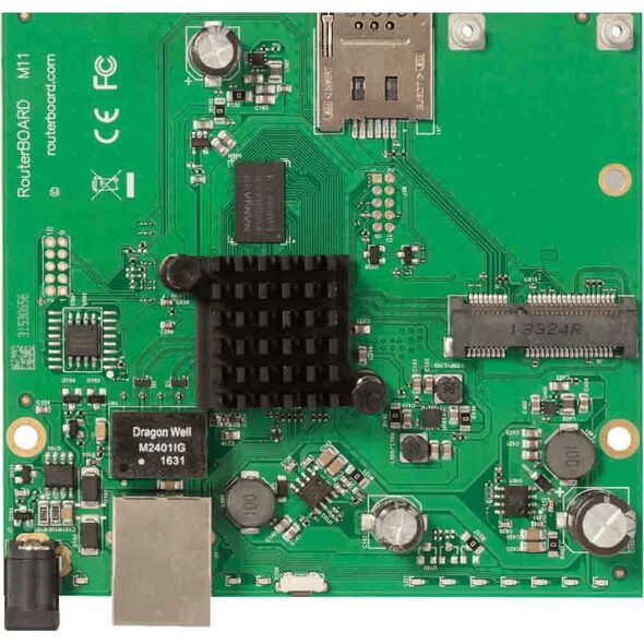MikroTik MIKROTIK RBM11G ROUTERBOARD 2X CPU CORE, 880MHZ, 256MB, 1XGE, 1XMINIPCI-E, LICENCE LEVEL 4