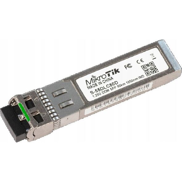 MikroTik MIKROTIK S-55DLC80D SFP MODULE 1.25G SM 80KM 1550NM WITH DUAL LC CONNECTOR