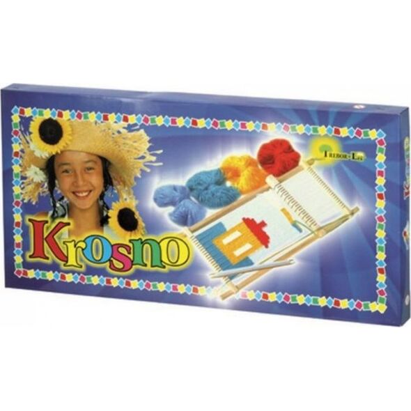 tpk1 DUŻE DREWNIANE KROSNO TKACKIE DLA DZIECI MOTKI