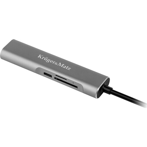 Stacja/replikator Kruger&Matz Adapter USB-C Kruger Matz 5w1 PD 4K SD USB