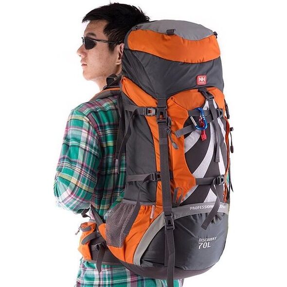 Plecak turystyczny Naturehike Trekking 70 l + 5 l Pomarańczowy