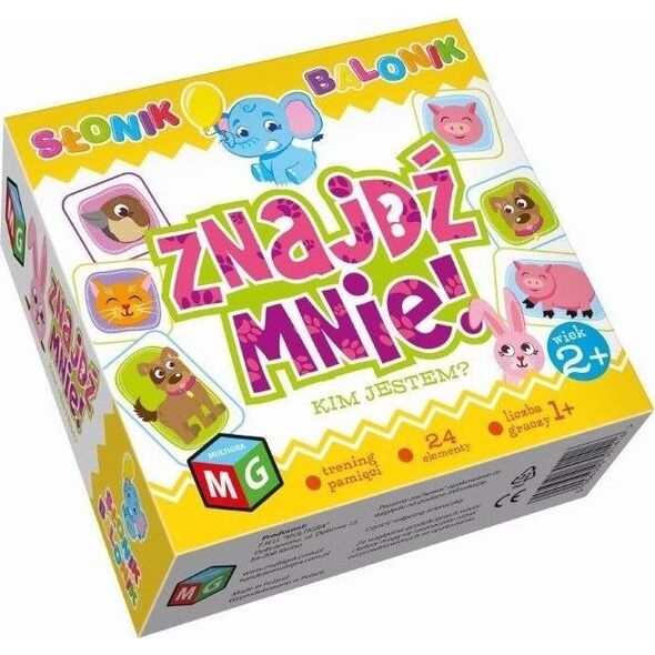 Multigra Znajdź mnie Kim jestem? - Słonik Balonik