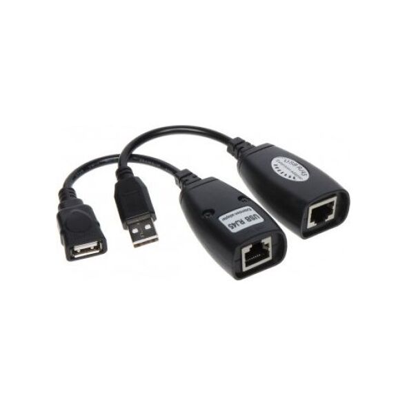 Adapter USB Genway USB-EX-50 USB - RJ45 Czarny  (USB-EX-50)