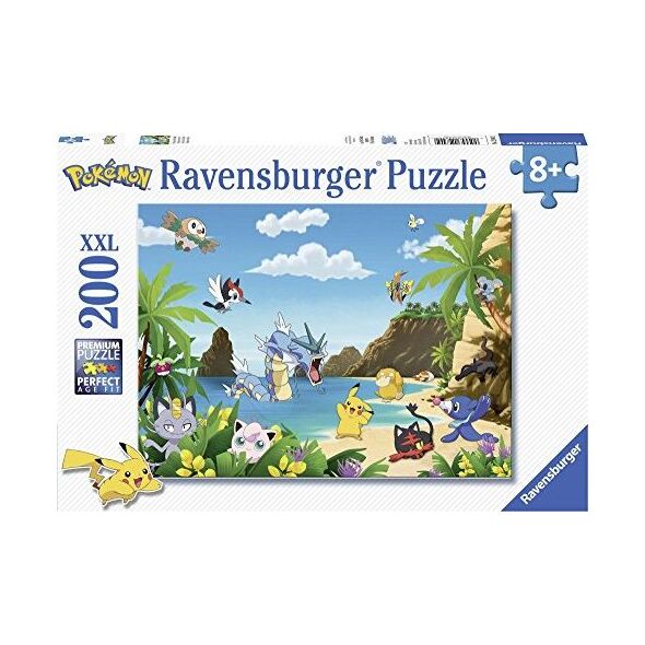 Ravensburger Ravensburger - 12840 - Puzzle attrapez-Les all Pokmon 200 szt.