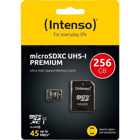 Karta Intenso Premium MicroSDHC 256 GB Class 10  (3423492)