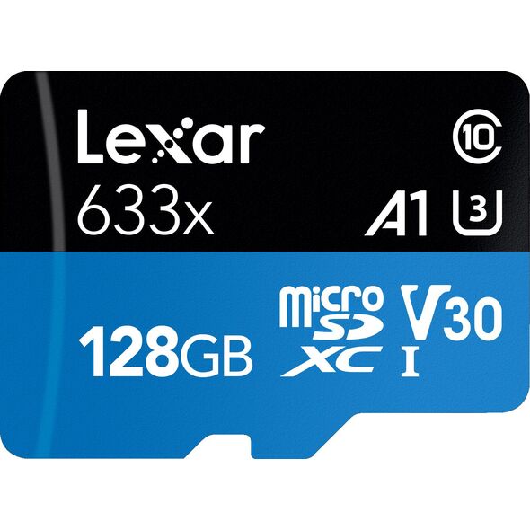 Karta Lexar 633x MicroSDXC 128 GB Class 10 UHS-I/U3 A1 V30 (LSDMI128BB633A)