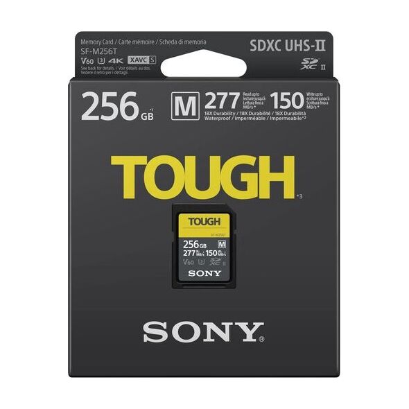 Karta Sony SF-M Tough SDXC 256 GB Class 10 UHS-II U3 V60 (SFM256T/T1)