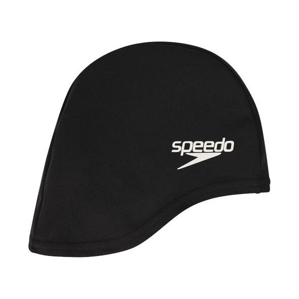 Speedo Czepek pływacki JUNIOR POLYESTER CAP czarny Speedo