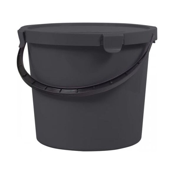 Plast Team Wiadro z pokrywą Berry Szare 10l PlastTeam