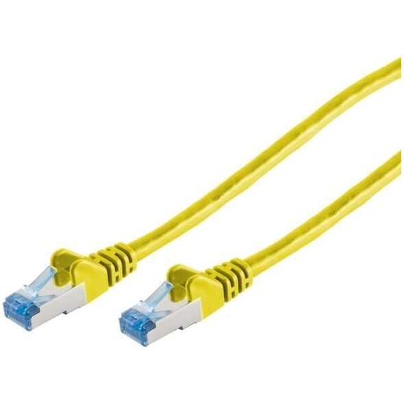 Patchkabel CAT6a RJ45 S/FTP 0,5m yellow