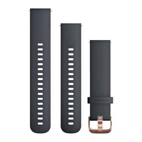 Garmin Garmin Pasek silikonowy na nadgarstek Quick Release 20 (granatowy / różowe złoto)