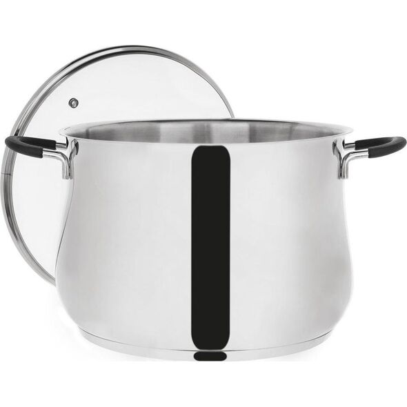 Orion Garnek stalowy Dalie z pokrywką 26cm 10.6l