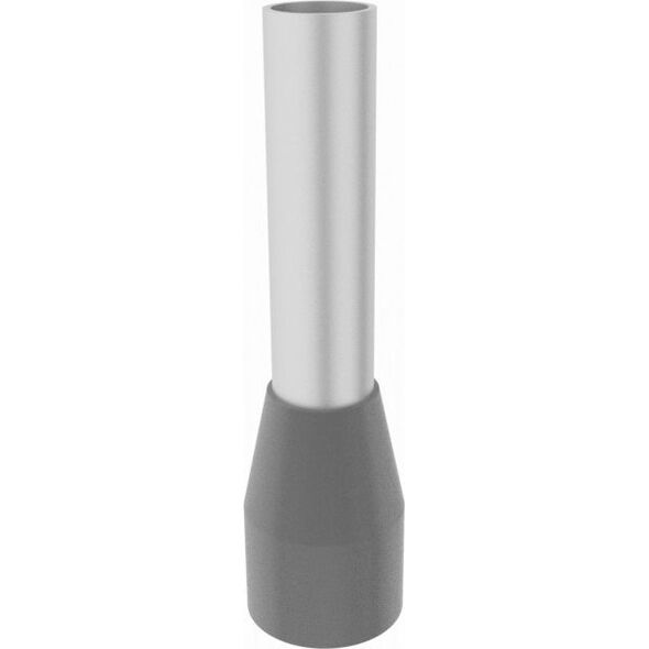 Elpromet 100szt. E 4/10mm Końcówka tulejkowa izolowana 4mm2 szara E4010 Elpromet 0484