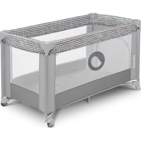 Lionelo Łóżeczko turystyczne STEFI GREY CONCRETE MULTICOLOR