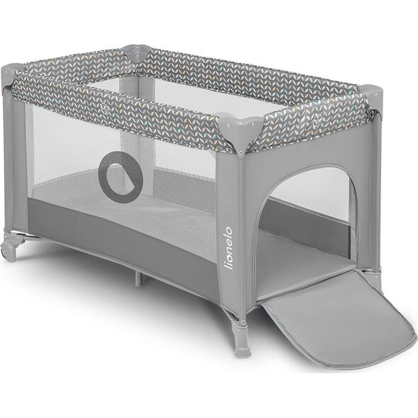Lionelo Łóżeczko turystyczne STEFI GREY CONCRETE MULTICOLOR